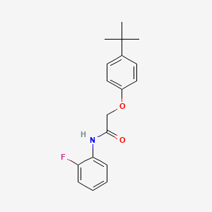 molecular formula C18H20FNO2 B11686331 2-(4-tert-butylphenoxy)-N-(2-fluorophenyl)acetamide 