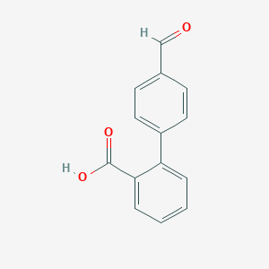 molecular formula C14H10O3 B116868 4'-Formylbiphenyl-2-carboxylic acid CAS No. 112804-58-7