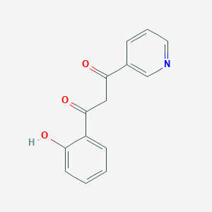 molecular formula C14H11NO3 B116869 1-(2-Hydroxyphenyl)-3-(pyridin-3-yl)propane-1,3-dione CAS No. 6296-04-4