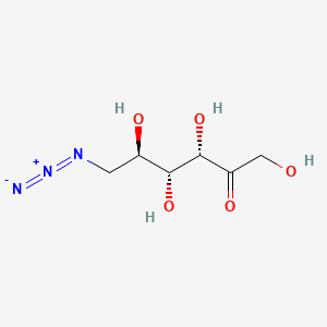 molecular formula C6H11N3O5 B1168763 D-Fructose, 6-azido-6-deoxy- CAS No. 115827-10-6