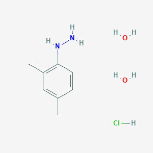 molecular formula C8H17ClN2O2 B1168897 (2,4-Dimethylphenyl)hydrazine hydrochloride dihydrate CAS No. 123333-93-7