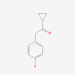 B116892 1-Cyclopropyl-2-(4-fluorophenyl)ethanone CAS No. 1071842-61-9