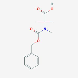 molecular formula C13H17NO4 B116895 Z-N-Me-Aib-OH CAS No. 144332-60-5