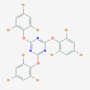 molecular formula C21H6Br9N3O3 B116900 2,4,6-Tris(2,4,6-tribromophenoxy)-1,3,5-triazine CAS No. 25713-60-4