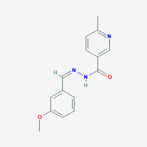 molecular formula C15H15N3O2 B11690088 N'-[(Z)-(3-methoxyphenyl)methylidene]-6-methylpyridine-3-carbohydrazide 
