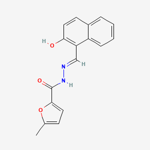 molecular formula C17H14N2O3 B11690099 N'-[(E)-(2-hydroxynaphthalen-1-yl)methylidene]-5-methylfuran-2-carbohydrazide 