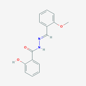 molecular formula C15H14N2O3 B11690127 Salicylic (2-methoxybenzylidene)hydrazide CAS No. 18176-35-7