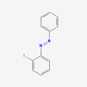 molecular formula C12H9IN2 B11690428 Diazene, (2-iodophenyl)phenyl- CAS No. 51343-11-4