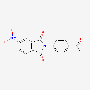 molecular formula C16H10N2O5 B11690605 2-(4-acetylphenyl)-5-nitro-1H-isoindole-1,3(2H)-dione 