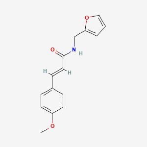 molecular formula C15H15NO3 B11690885 N-Furan-2-ylmethyl-3-(4-methoxy-phenyl)-acrylamide 