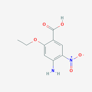 molecular formula C9H10N2O5 B116909 4-Amino-2-ethoxy-5-nitrobenzoic acid CAS No. 86718-18-5