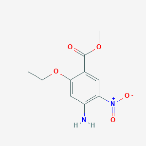 molecular formula C10H12N2O5 B116910 4-氨基-2-乙氧基-5-硝基苯甲酸甲酯 CAS No. 86718-17-4