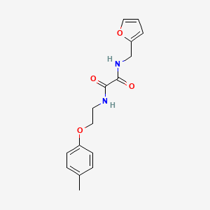molecular formula C16H18N2O4 B11691292 N'-(furan-2-ylmethyl)-N-[2-(4-methylphenoxy)ethyl]oxamide CAS No. 5566-87-0