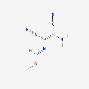 molecular formula C6H6N4O B1169180 methyl N-[(Z)-2-amino-1,2-dicyanoethenyl]methanimidate CAS No. 123060-28-6