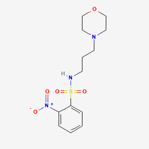 molecular formula C13H19N3O5S B11692198 N-[3-(morpholin-4-yl)propyl]-2-nitrobenzenesulfonamide 