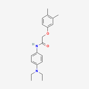 molecular formula C20H26N2O2 B11692232 N-[4-(diethylamino)phenyl]-2-(3,4-dimethylphenoxy)acetamide 