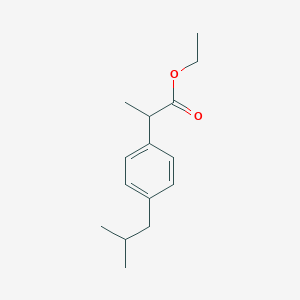 molecular formula C15H22O2 B116929 Ethyl 2-(4-isobutylphenyl)propionate CAS No. 41283-72-1