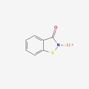 molecular formula C9H8N4O B1169318 lithium;1,2-benzothiazol-2-id-3-one CAS No. 111337-53-2