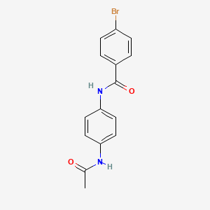 molecular formula C15H13BrN2O2 B11693508 N-[4-(acetylamino)phenyl]-4-bromobenzamide 