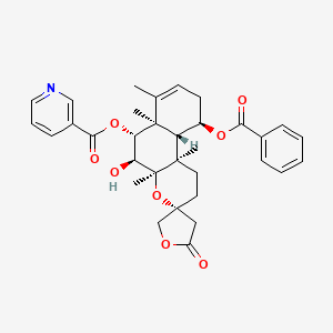 molecular formula C33H37NO8 B1169356 Scutebarbatine W 