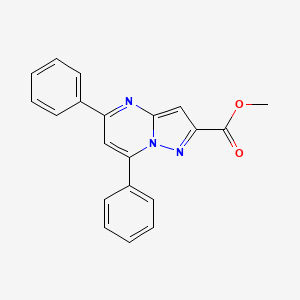 molecular formula C20H15N3O2 B11693736 Methyl 5,7-diphenylpyrazolo[1,5-a]pyrimidine-2-carboxylate 