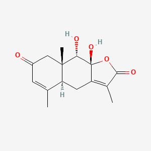 molecular formula C15H18O5 B1169390 Chlorantholide E 