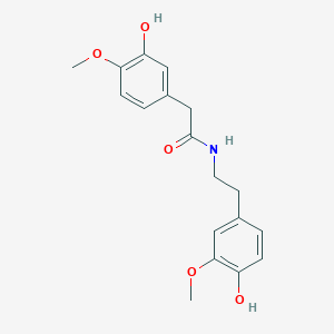 molecular formula C18H21NO5 B116940 N-(4-Hydroxy-3-methoxyphenethyl)-2-(3-hydroxy-4-methoxyphenyl)acetamide CAS No. 21411-19-8