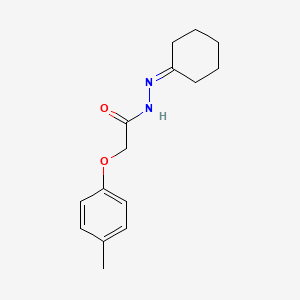 molecular formula C15H20N2O2 B11694209 N'-cyclohexylidene-2-(4-methylphenoxy)acetohydrazide 