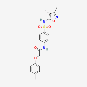 molecular formula C20H21N3O5S B11694402 N-[4-(3,4-Dimethyl-isoxazol-5-ylsulfamoyl)-phenyl]-2-p-tolyloxy-acetamide 