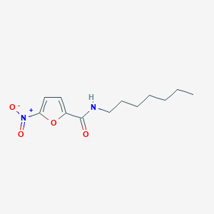 molecular formula C12H18N2O4 B11694756 N-heptyl-5-nitrofuran-2-carboxamide 