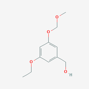molecular formula C11H16O4 B116950 [3-Ethoxy-5-(methoxymethoxy)phenyl]methanol CAS No. 144328-45-0