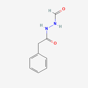 molecular formula C9H10N2O2 B11695174 N'-formyl-2-phenylacetohydrazide 