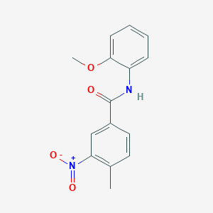 molecular formula C15H14N2O4 B11695182 N-(2-methoxyphenyl)-4-methyl-3-nitrobenzamide 