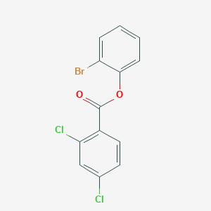 molecular formula C13H7BrCl2O2 B11695845 2-Bromophenyl 2,4-dichlorobenzoate 