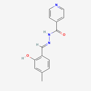 molecular formula C14H13N3O2 B11696300 N'-[(E)-(2-hydroxy-4-methylphenyl)methylidene]pyridine-4-carbohydrazide 
