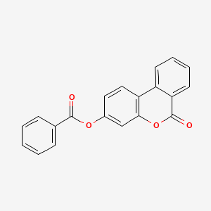 molecular formula C20H12O4 B11696408 6-oxo-6H-benzo[c]chromen-3-yl benzoate 