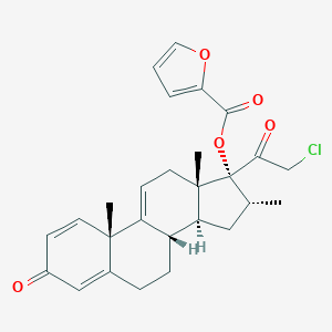 molecular formula C27H29ClO5 B116965 Mometasone Furoate Impurity A CAS No. 83880-65-3