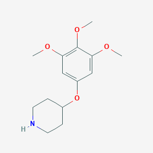 molecular formula C14H21NO4 B116966 4-(3,4,5-Trimethoxyphenoxy)piperidine CAS No. 157098-36-7
