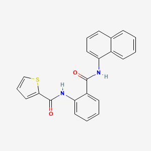 molecular formula C22H16N2O2S B11696976 N-[2-(naphthalen-1-ylcarbamoyl)phenyl]thiophene-2-carboxamide 