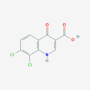 molecular formula C10H5Cl2NO3 B116978 7,8-二氯-4-氧代-1H-喹啉-3-羧酸 CAS No. 300675-28-9