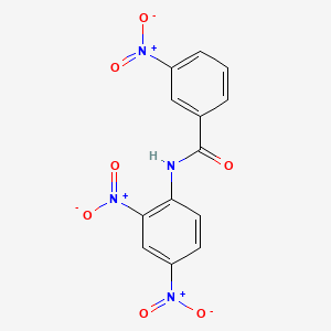 molecular formula C13H8N4O7 B11698494 N-(2,4-dinitrophenyl)-3-nitrobenzamide 