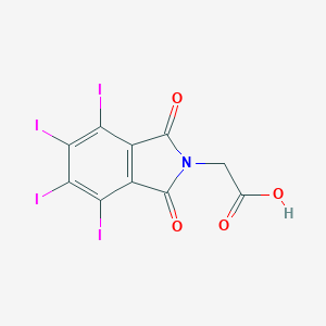 molecular formula C10H3I4NO4 B116985 2-(4,5,6,7-Tetraiodo-1,3-dioxo-2-isoindolyl)acetic acid CAS No. 19231-60-8