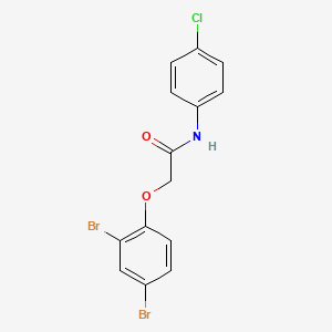 molecular formula C14H10Br2ClNO2 B11698913 N-(4-chlorophenyl)-2-(2,4-dibromophenoxy)acetamide 