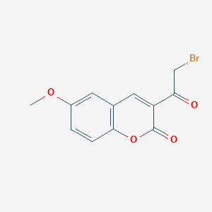 molecular formula C12H9BrO4 B11699183 3-(2-bromoacetyl)-6-methoxy-2H-chromen-2-one 