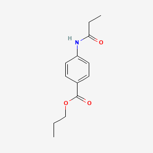 molecular formula C13H17NO3 B11699187 Propyl 4-(propanoylamino)benzoate 
