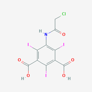 molecular formula C10H5ClI3NO5 B116993 5-[(2-Chloroacetyl)amino]-2,4,6-triiodobenzene-1,3-dicarboxylic acid CAS No. 4873-45-4