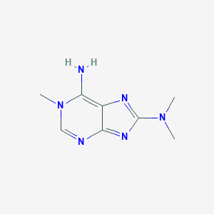 molecular formula C8H12N6 B116994 8-Dimethylamino-1-methyladenine CAS No. 148019-91-4