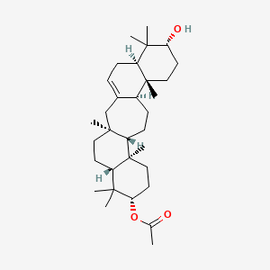 C(14a)-Homo-27-norgammacer-14-ene-3beta,21beta-diol 3-acetate
