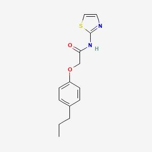 molecular formula C14H16N2O2S B11700963 2-(4-propylphenoxy)-N-(1,3-thiazol-2-yl)acetamide 