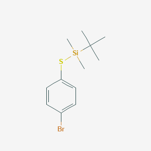 molecular formula C12H19BrSSi B117015 (4-Bromophenylthio)dimethyl-tert-butylsilane CAS No. 153312-70-0